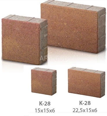 Kostka brukowa K-28 standard grubość 6 cm Kamal