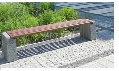 Ławka betonowa bez oparcia Nr kat. 163