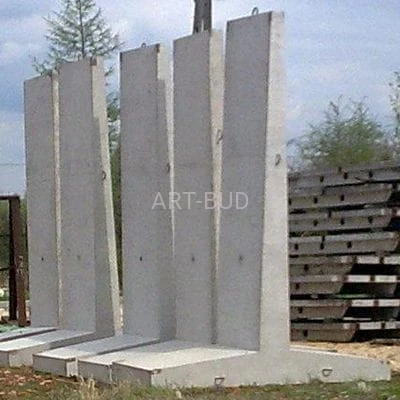 Mur oporowy typ T żelbetonowy zbrojony
