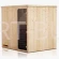 Sauna fińska wewnętrzna 144 x 144 cm 2 osoby   Megiw