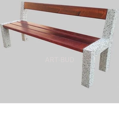 Ławka betonowa piknikowa, parkingowa z oparciem 180 cm