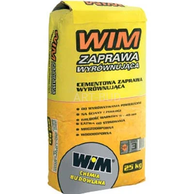 Cementowa zaprawa wyrównująca WIM mrozoodporna i wodoodporna (25 kg)