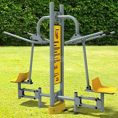 Wyciąg górny podwójny z pylonem Fitness siłownie zewnętrzne urządzenie do ćwiczeń