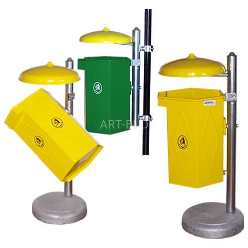 Kosz parkowy, uliczny K0 W opróżniany przez obrót pojemnikiem