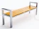 Ławka miejska, parkowa, stal malowana proszkowo lub nierdzewna, Modern długość 180 cm, kod: 0115 ( szt )