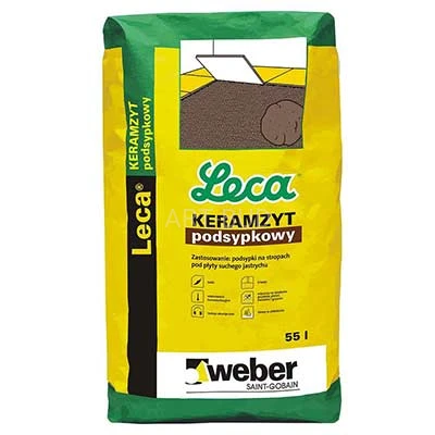 Keramzyt Podsypkowy Leca  0-5 mm okrągły worek 55l 