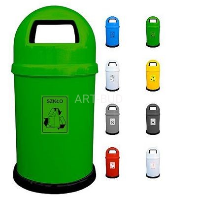 Duży kosz do segregacji śmieci HIPO  K025