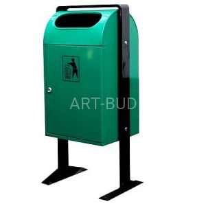 Kosz na śmieci z blachy ocynkowanej Mors 30L otwierany kluczem