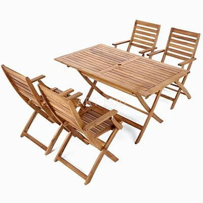 Zestaw mebli ogrodowych Akacja Cross 4+1 