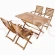 Zestaw mebli ogrodowych Akacja Cross 4+1 