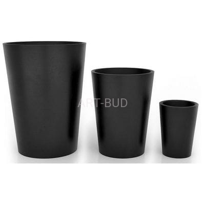 Duże donice wysokość 60- 97- 128 cm z polietylenu URAN 