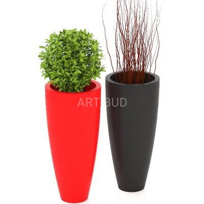 Donica ogrodowa tarasowa duża KALYPSO 87cm z twardego PE 