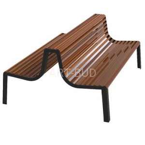 Ławka podwójna stalowa miejska 150-180 cm Nobilium