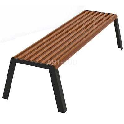 Ławka  stalowa bez oparcia 150-180 cm Nobilium