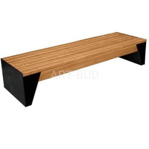 Ławka bez oparcia stalowa miejska 150 - 180 cm Oratio