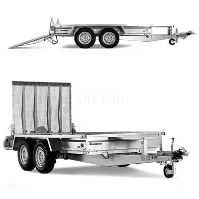 Przyczepa samochodowa do minikoparki   2700 kg Brenderup MT3080