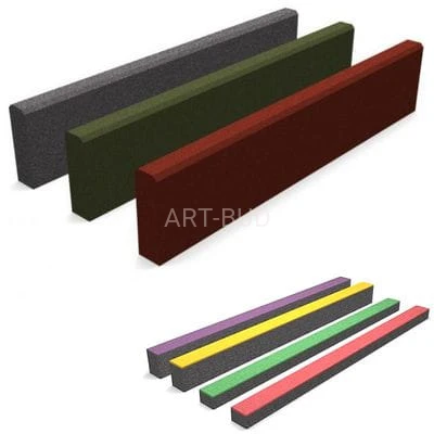 Obrzeża nakładki gumowe do nawierzchni na place zabaw Polflex