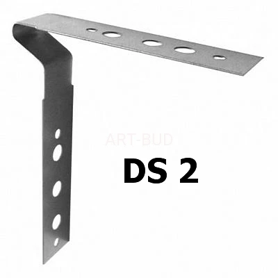 Łącznik do murów DS2 wymiary L 90x103 mm  stal ocynkowana 