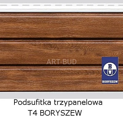 Podsufitka dachowa trzypanelowa T4 pełna i perforowana kolory Boryszew