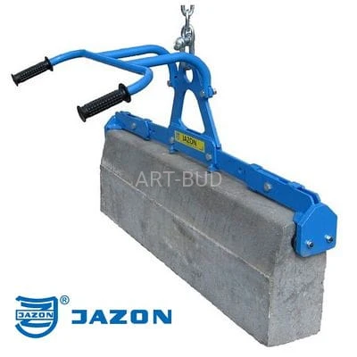 Chwytak wzdłużny zawieszany do maszynowego przenoszenia i ustawiania krawężników Model CHWZ Jazon