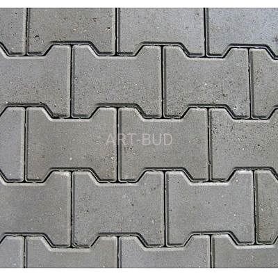 Kostka brukowa Tetka  grubość 10 cm  z fazą szara kolor Polbruk