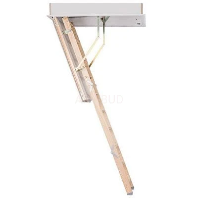 Schody strychowe drewniane 3 segmentowe Designo Roto