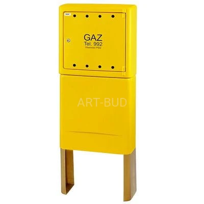 Szafka gazowa z laminatu Premium PSG 600 x 1600 x 250 plus postument 