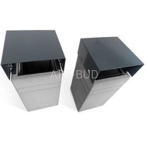 Kosze na śmieci betonowy z metalowym daszkiem kolekcja Brno 003330 i 003332