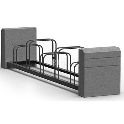 Stojak rowerowy betonowo metalowy kolekcja Brno 