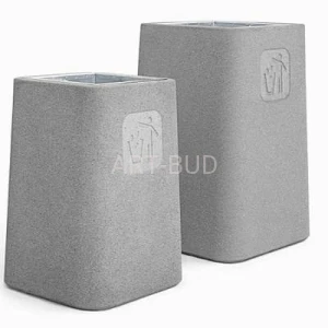 Kosz betonowy uliczny na odpadki kolekcja Navan 