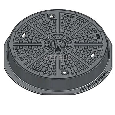 Włazy kanałowe żeliwne okrągłe klasy C250 KZO