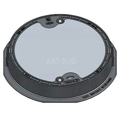 Właz żeliwny betonowy okrągły C 600 H115 klasy C250 KZO