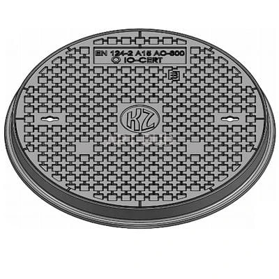 Włazy kanałowe żeliwne okrągłe klasy A15  KZO