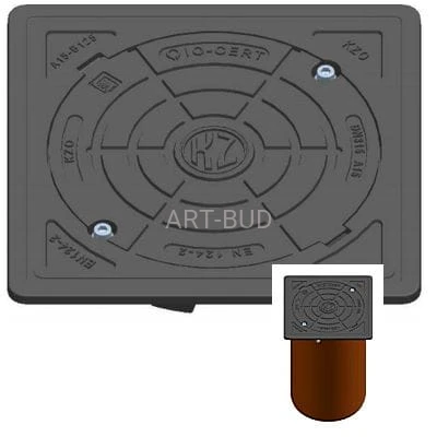 Zwieńczenia rur teleskopowych właz typu Max z rurą wznoszącą DN315 klasy A15  B125 i  D400 KZO 