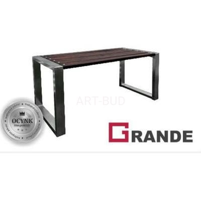 Stół ogrodowy tarasowy stalowo drewniany 175 cm 