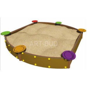 Piaskownica prostokątna na plac zabaw 