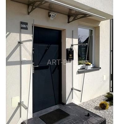 Ścianka Uniwersalna z Akrylu do daszków Arctom 185x58x30,5 cm