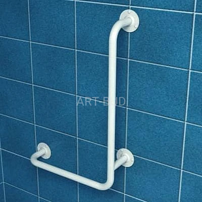 Poręcz kątowa dla niepełnosprawnych lewa 60/40cm 32-UKL lub prawa 60/40cm 32-UKP Makoinstal