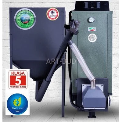 Kocioł 5 klasa na pellet 8 - 27 kW zasobnik Comfort Plus 15 