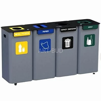 Pojemniki do segregacji śmieci modułowe  EKO