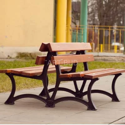 Ławka miejska Łódzka DUO z podwójna 170 cm