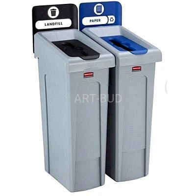 Pojemniki do segregacji odpadów modułowy pojemność 87 l Slim Jim