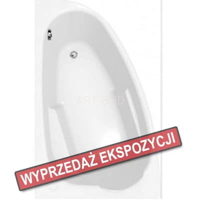 Wanna asymetryczna akrylowa lewa Joanna 150 cm Cersanit 