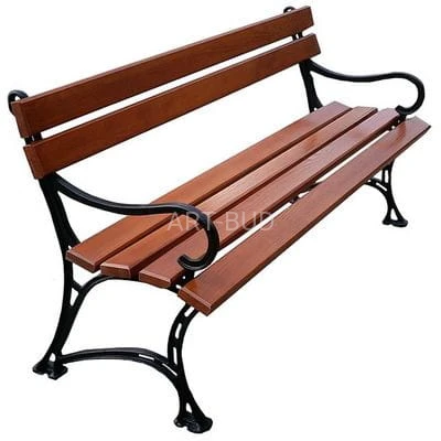 Ławka miejska Królewska z podłokietnikami długość 150 lub 180 cm