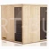 Sauna  fińska  wewnętrzna  244 x 244 cm dla 7 osób Megiw