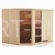 Sauna narożna fińska wewnętrzna  194 x 144 cm  4 osoby Megiw
