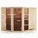 Sauna  fińska narożna wewnętrzna 194 x 194 cm  4 osoby Megiw