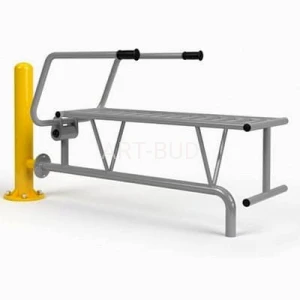 Urządzenie siłowni zewnętrznych Wyciskanie Leżąc + Słup D20R+SLN1 seria Eco 