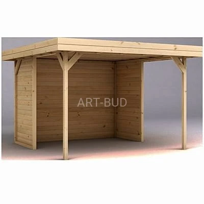 Altana wiata drewniana 350 x 350 cm Irga 2