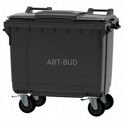 Pojemnik czterokołowy na odpady z płaską pokrywą SL 770 L